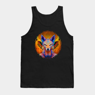 Coyote The Trickster (1.1) - Trippy Psychedelic Canis Tank Top